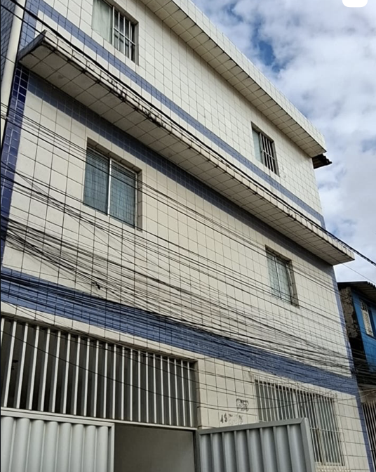 Fachada de edificação com revestimento cerâmico